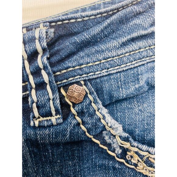 Silver Suki Women’s Jean’s Blue Denim Bootcut Western Glove Works Size 29 X 30 - Picture 8 of 10